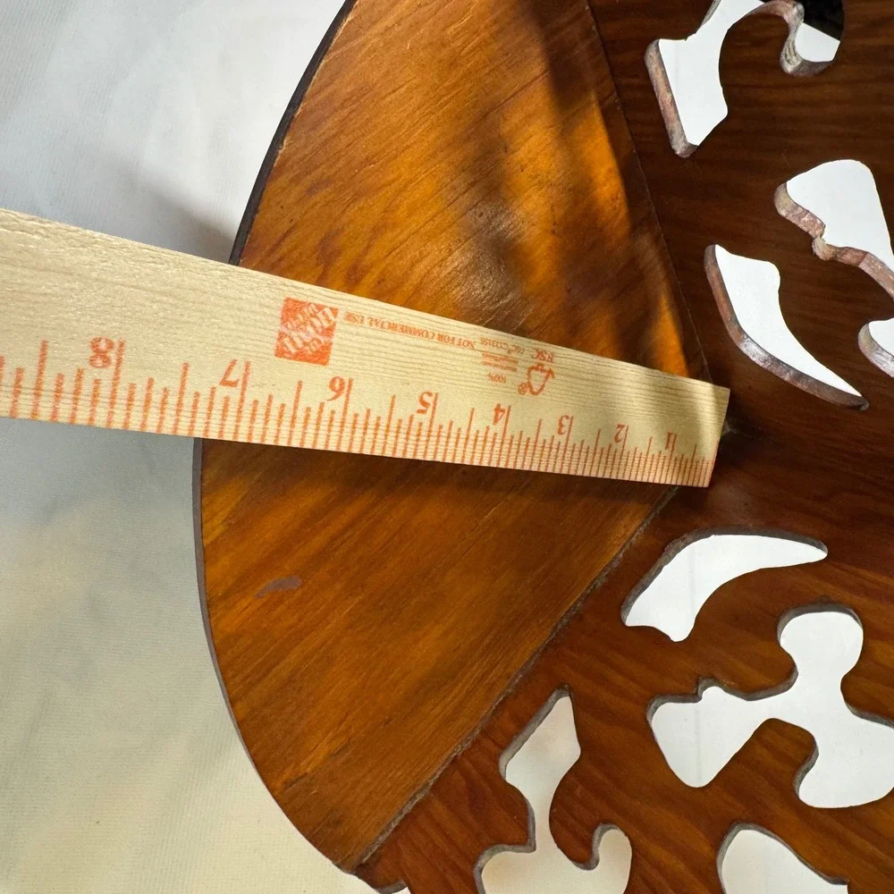 Vintage Victorian‎ Wood Wall Corner Shelf Large Carved Fretwork Scrolling Design